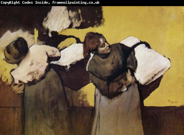 Edgar Degas Two Laundryman